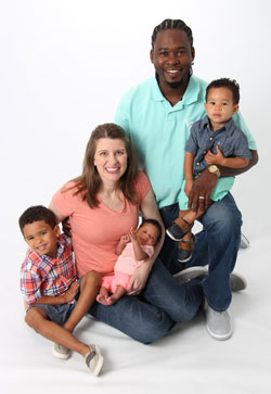 Elena Griffin, M.D. Class of 2019, and family