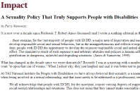 Screenshot of Impact news article about a sexuality policy