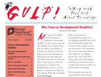 Screenshot of The GULP newsletter from Planned Parenthood of Norther New England