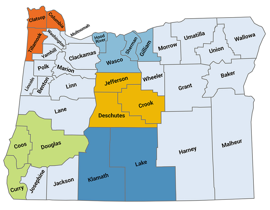 New Liaison Regions Map