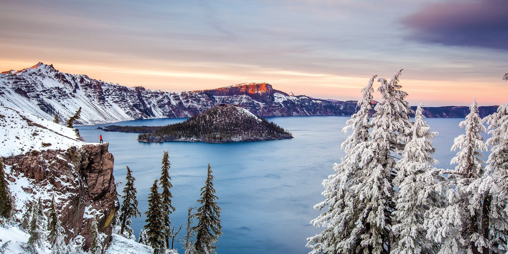 Crater Lake in Winter