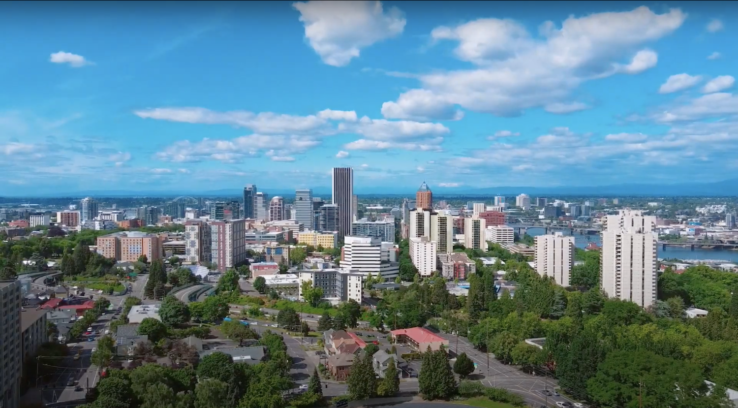 Portland City Skyline