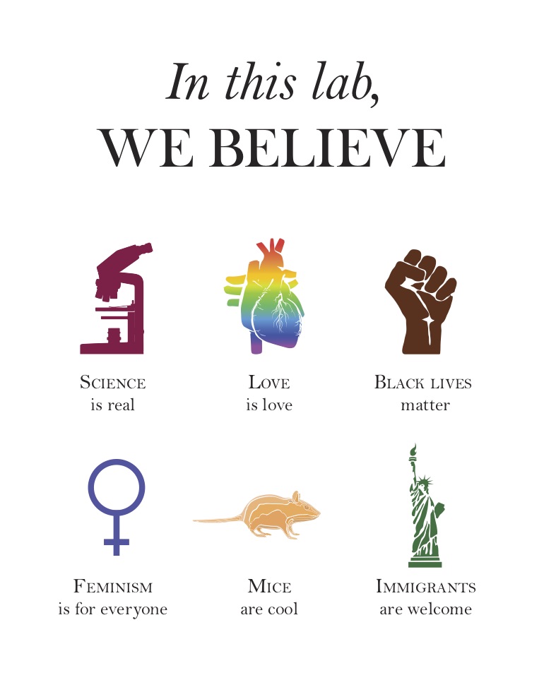 We believe in science and equality