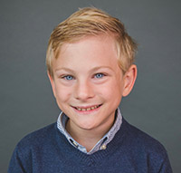 Photo of a little boy who was an OHSU Doernbecher Children's Hospital NICU patient.
