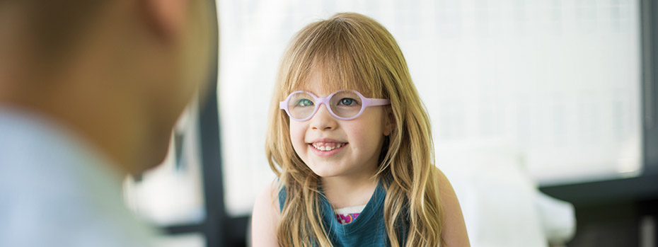 Doernbecher patient Sienna Rose Balumas with her healthcare provider