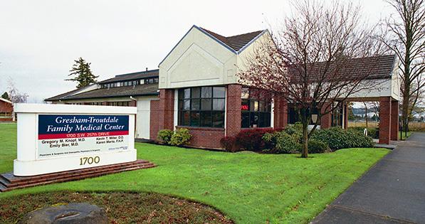 Entry way of Adventist Gresham-Troutdale Family Medical Center