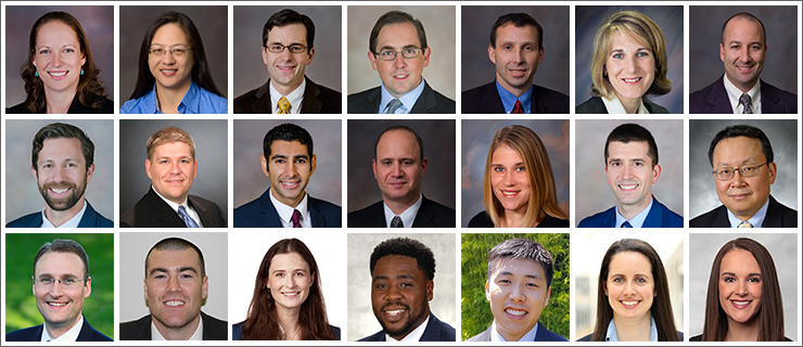 photos of OHSU faculty and resident presenters at 2022 AAOS Annual Meeting