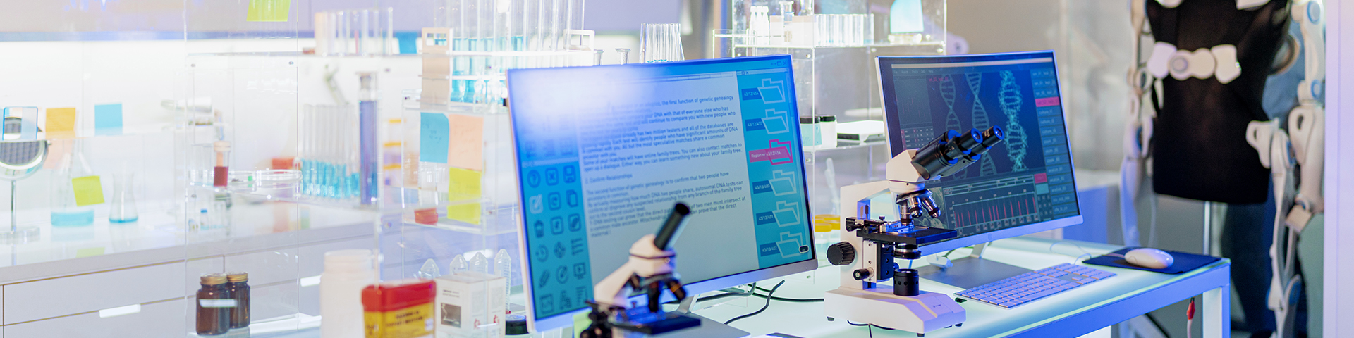 Futuristic laboratory. Image courtesy of Getty Images