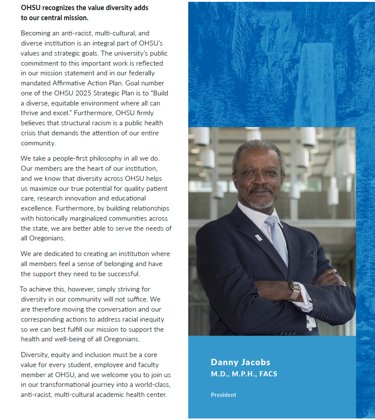 Letter from the President