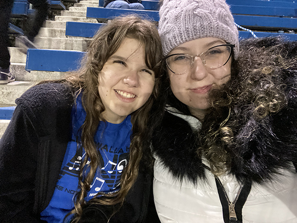 Aiden Van de Rostyne-Moore, 16, with her mother, Eliza Van De Rostyne.