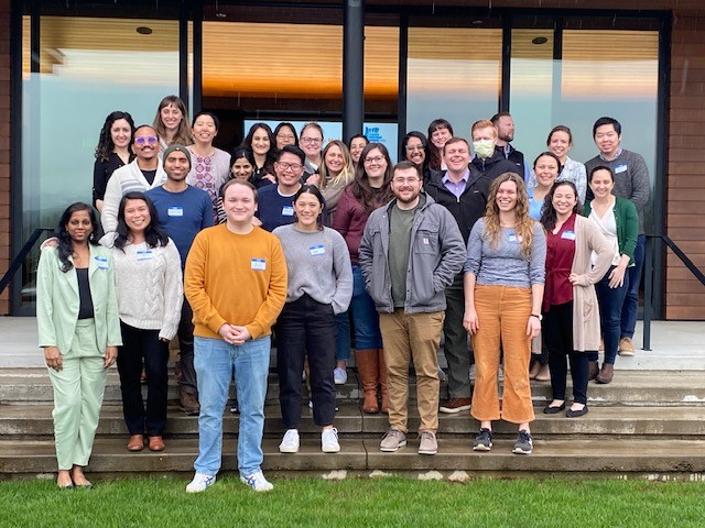A group photo of the 2023 class of OHSU Pediatric Fellows at their annual retreat.