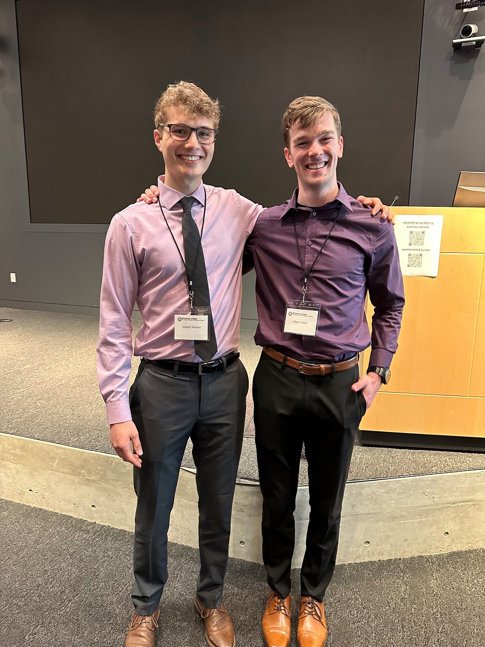 Image of medical physics students after NWAAPM presentations