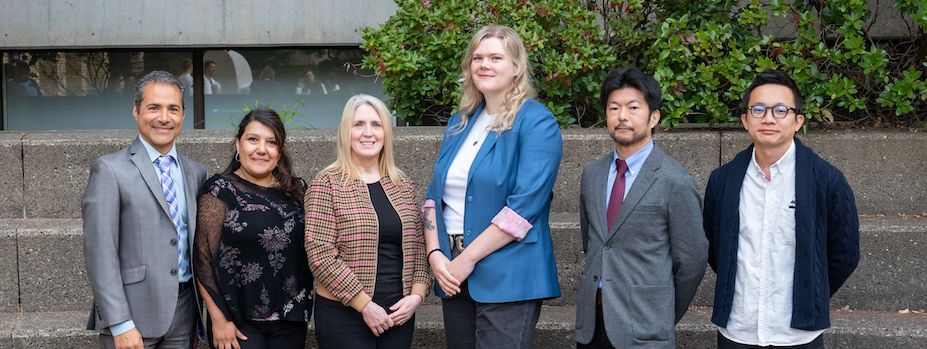 Dotter Research Lab Group outside on campus.