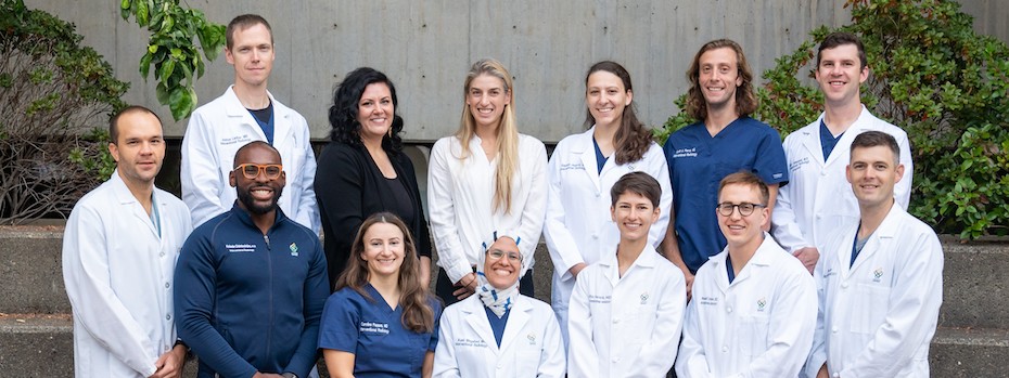 Interventional Radiology program directors and residents outside on campus, September 2023.