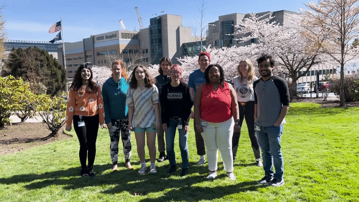 The Rauch lab having fun