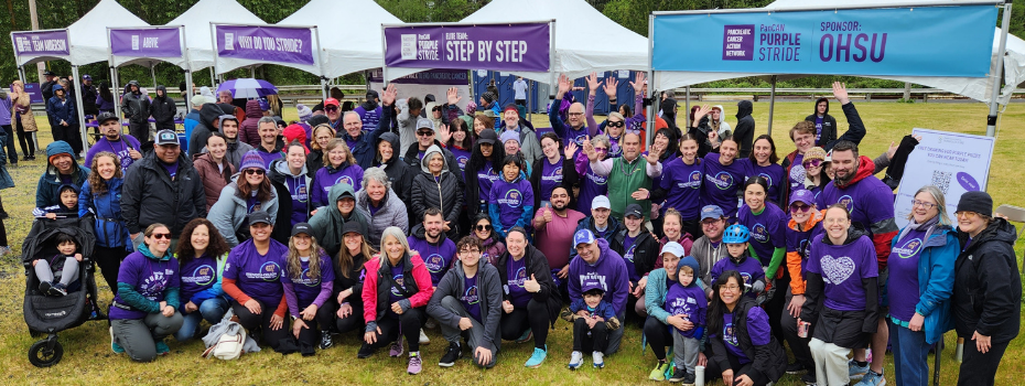 Team OHSU at PurpleStride at the Portland International Raceway, April 29, 2024
