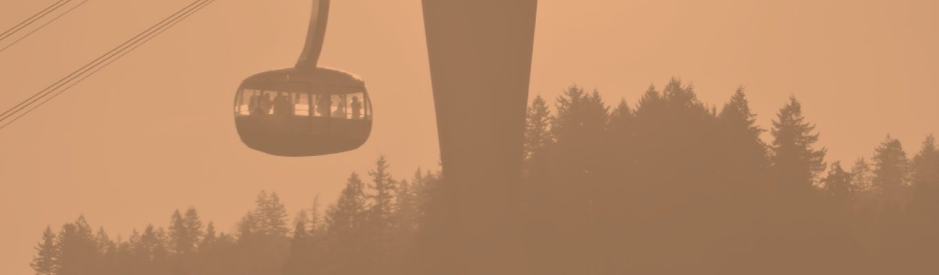 Banner for the Education Scholars Program, featuring the OHSU Tram