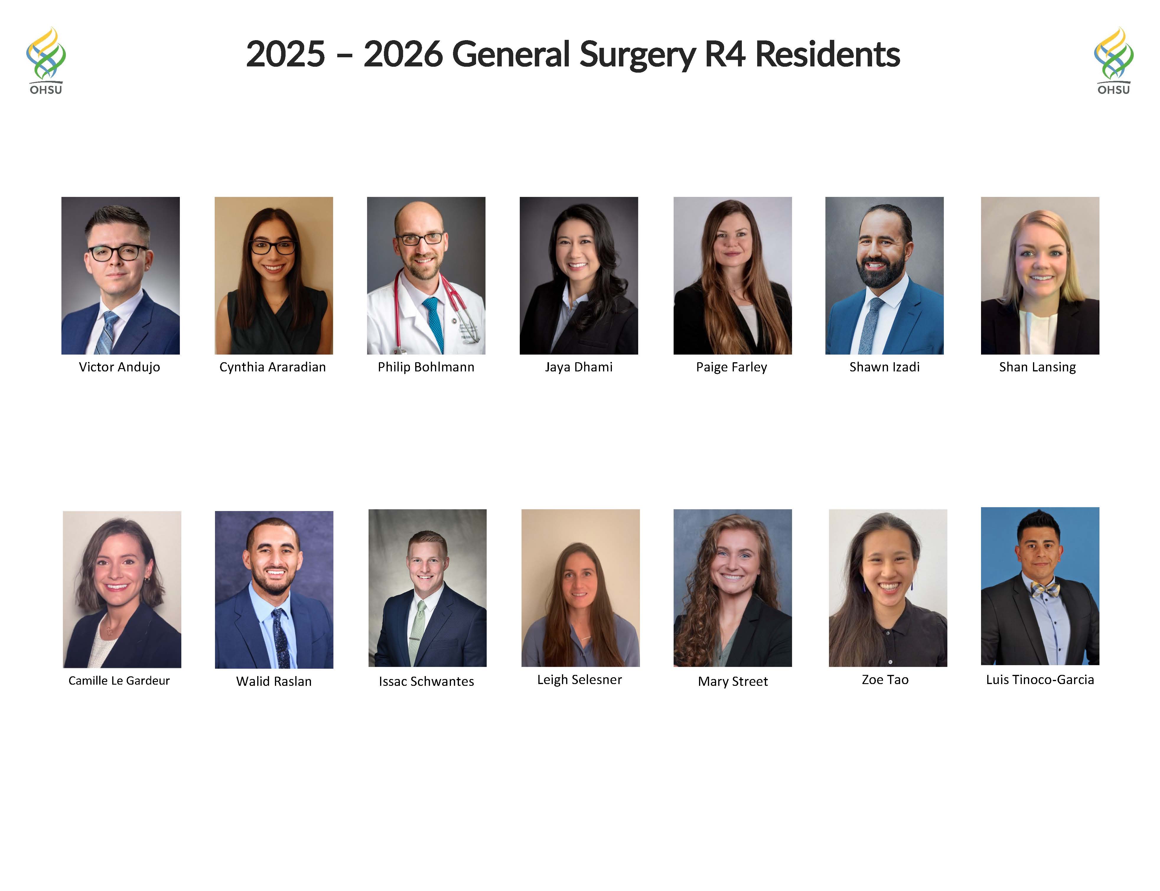 SOM | Surgery Residents | 25-26 R4