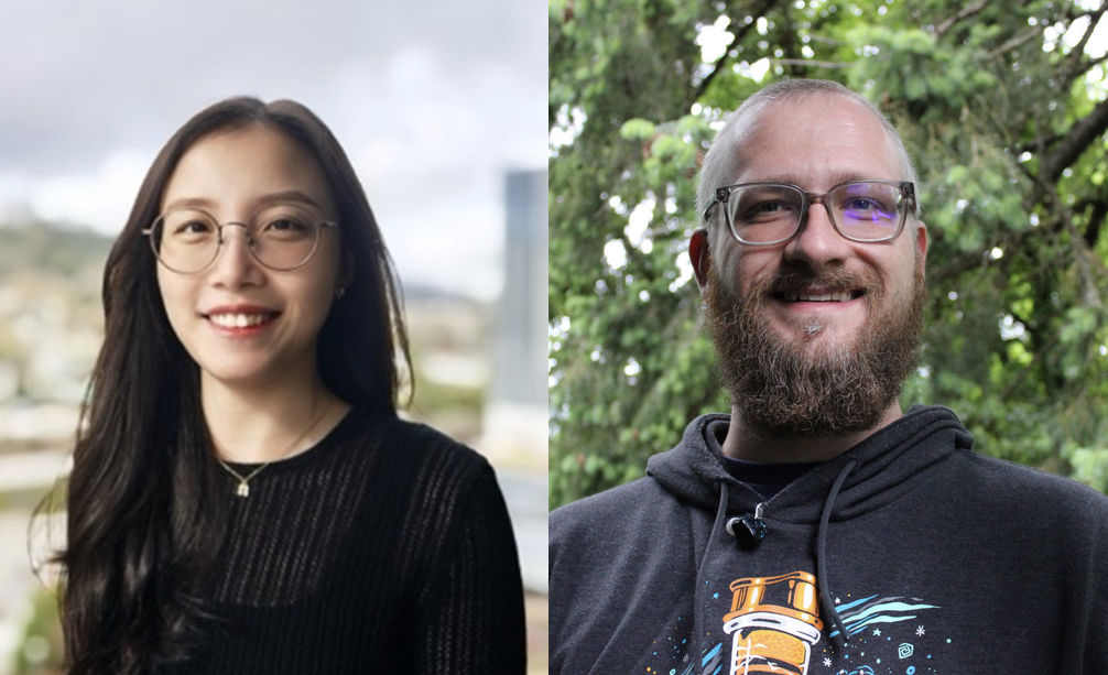 Hoa Trinh and Jed Syrenne