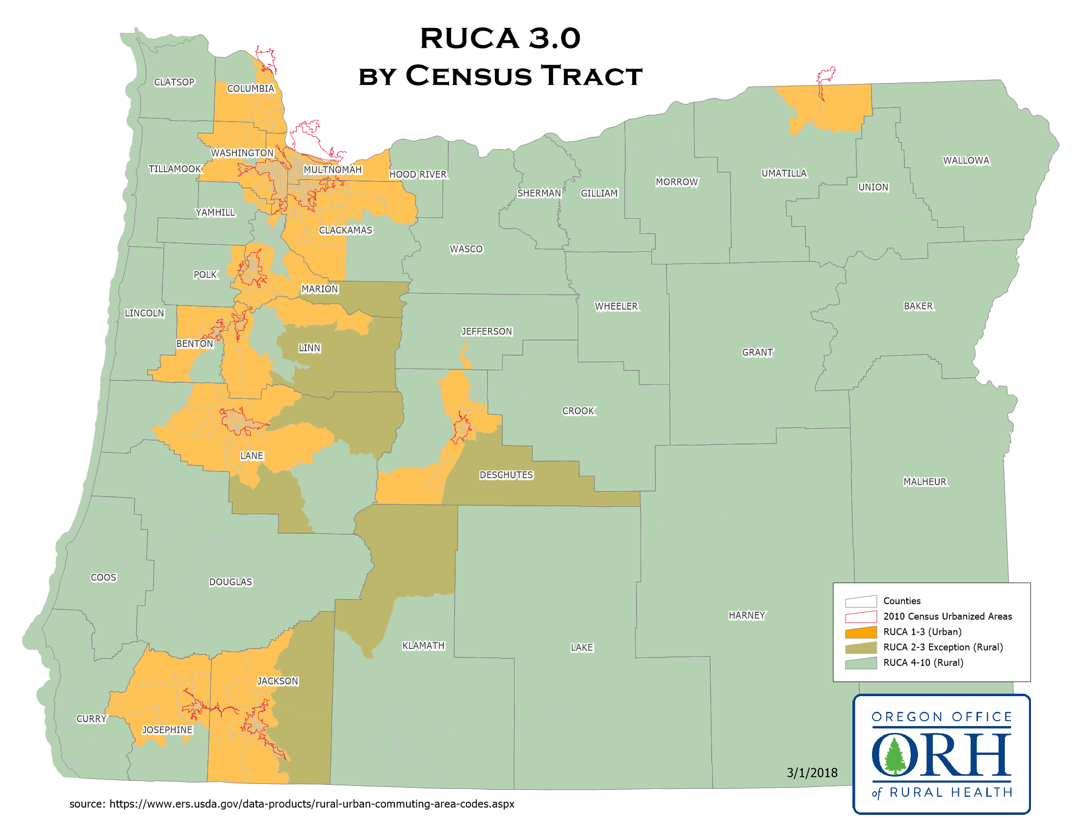 Ruca Census Tract map